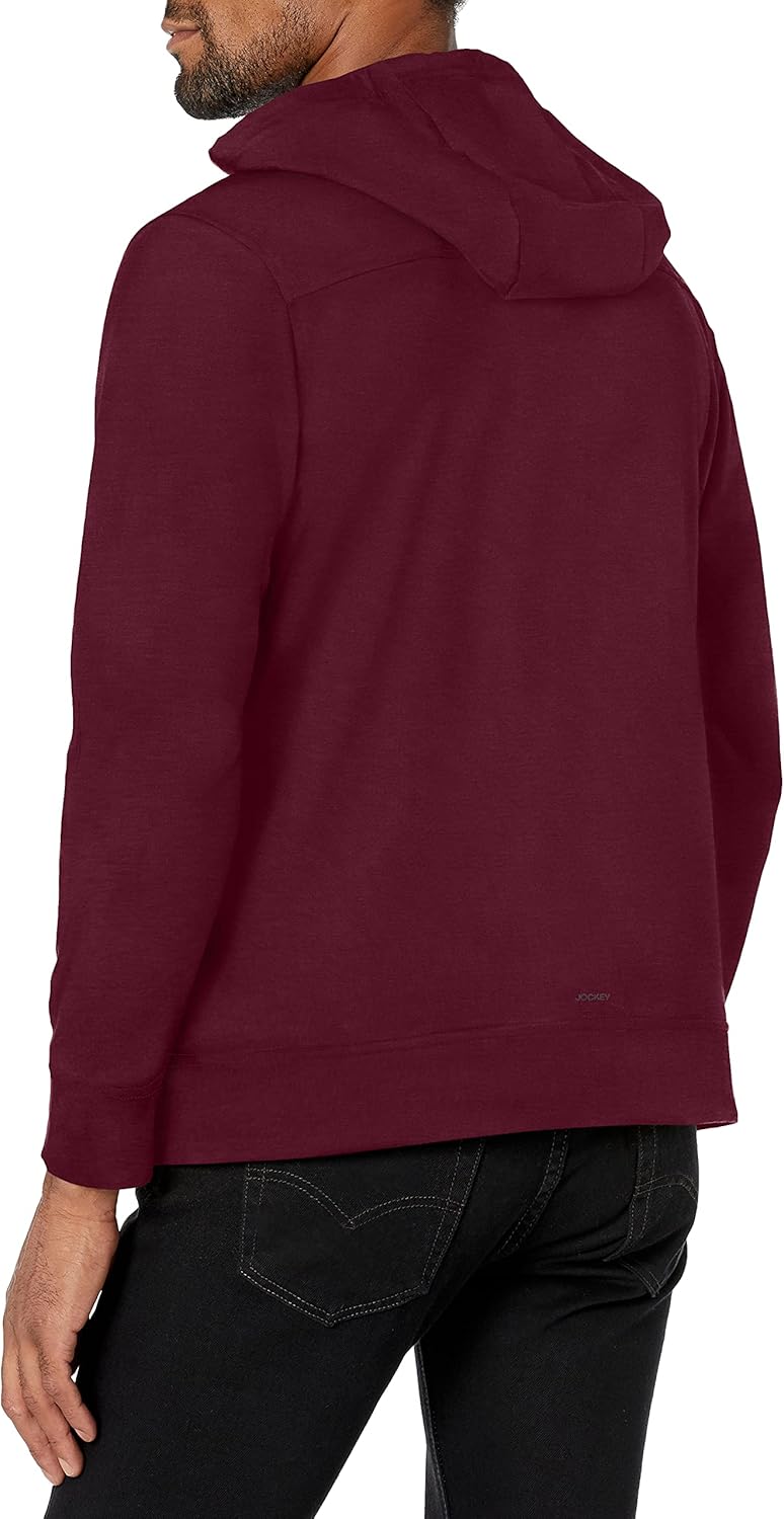 Jockey Men's Loungewear Cotton Blend Fleece Full Zip Hoodie - Image 2