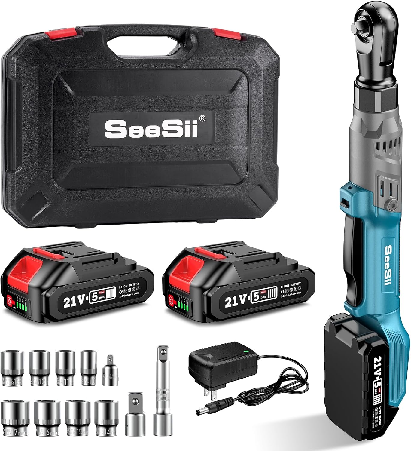 Cece 1/2-inch Brushless Cordless Ratchet Wrench Set