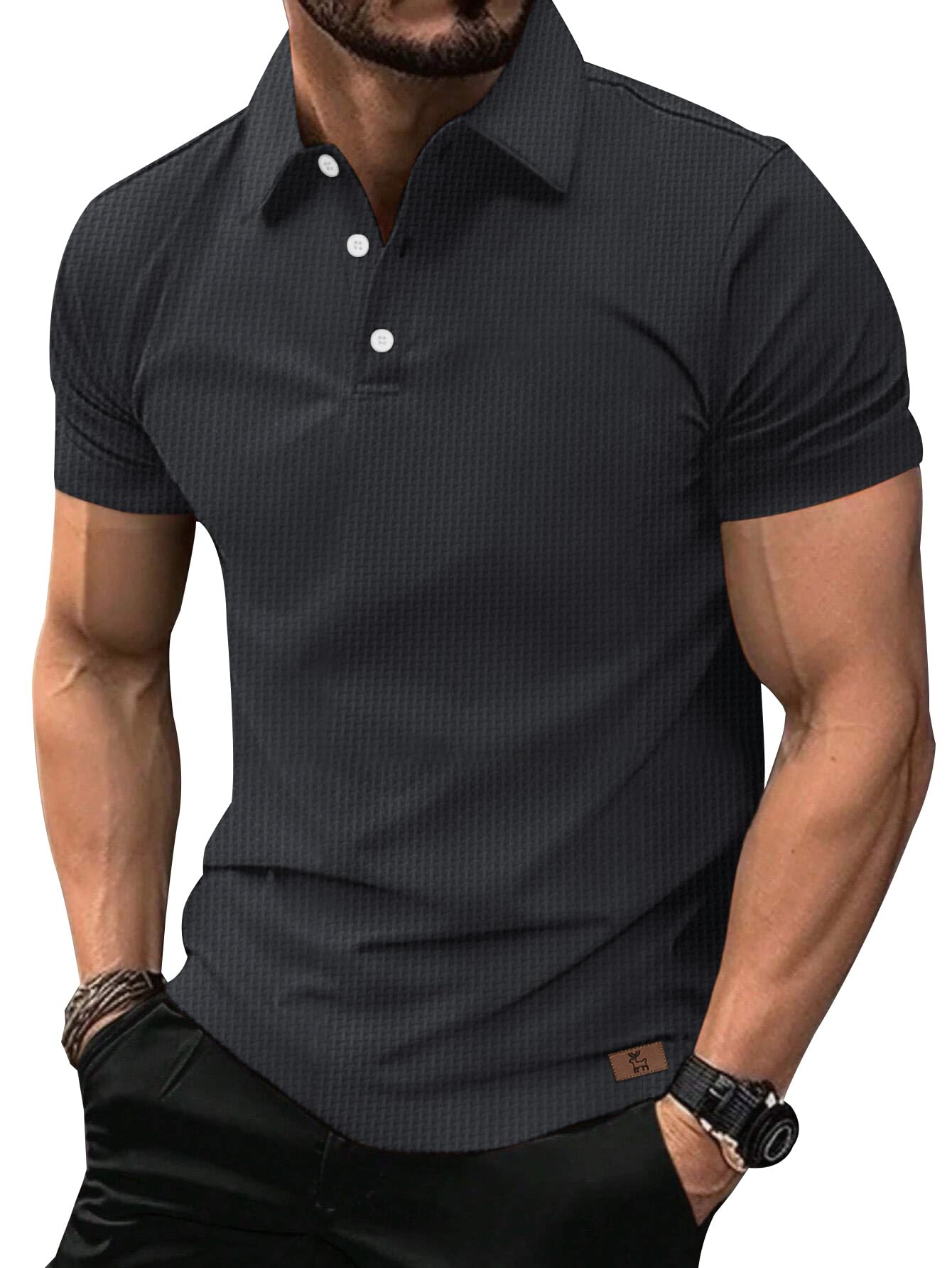 zitysport Poloshirts Herren Kurzarm Golf Funktions Polohemd Atmungsaktives Shirt Herren Basic Tshirt Männer Work Polo Hemden Sommer Sport Hemd Männer