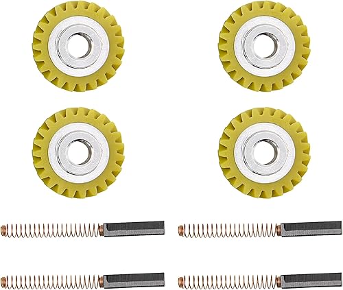Miniatura 5 de W10112253 Mezclador Worm Gear & W10380496 Cepillos de carbono Reemplazar la pieza para Whirlpool & KitchenAid Mezclador Número 4162897 4169830