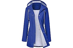 Women's Waterproof Hooded Trench Coat: Stay Dry in Style
