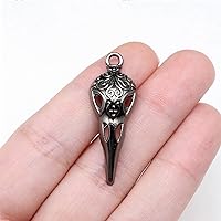 Vista 8 de Collares de anillo en forma de corazón con cadena deslizante para mujer, collar de barra de cadena cubana de acero inoxidable, collar punk rock