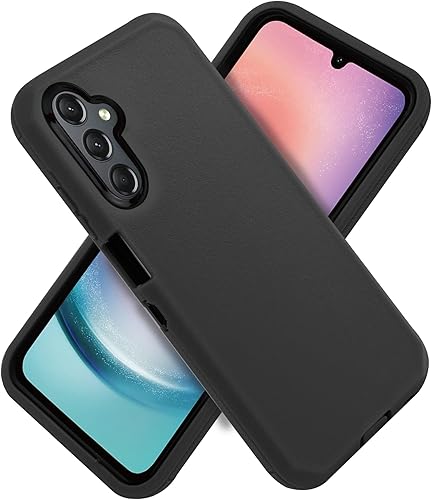 Miniatura 3 de Jackpotwireless - Funda para Samsung Galaxy A24 4G, de cuerpo completo, resistente, giratoria, con clip para cinturón, funda de doble capa, soporte