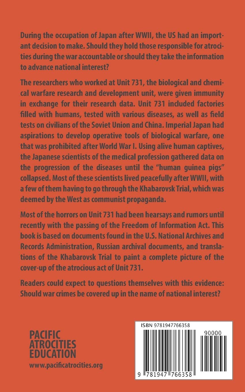 Unit 731 Cover-up: The Operation Paperclip of the East (Uncovering Unit 731)