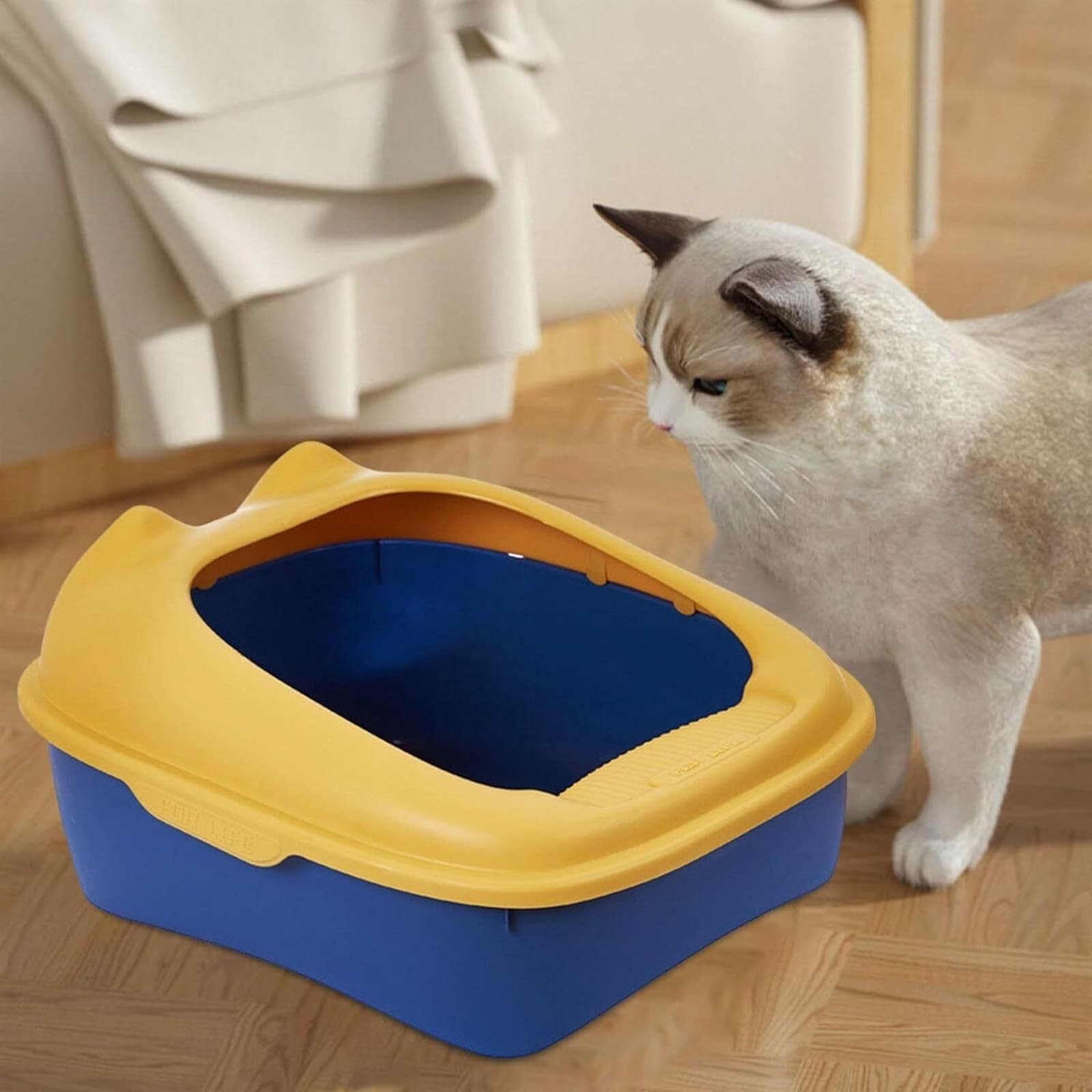 Lettiera Gatto Toilette Per Gatti Comoda Lettiera Semi Chiusa Per Gattini Robusta E Robusta, Per Gatti Da Interni Lettiera Per Gatti(Pink,30x40x20 cm)