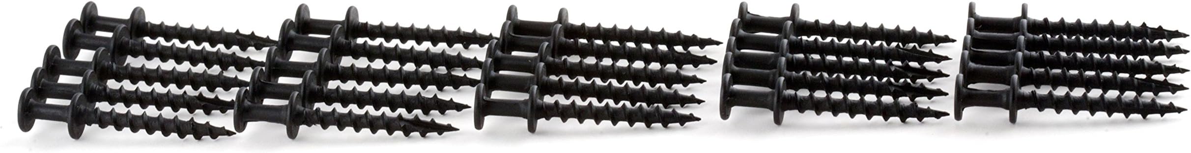 HangmanDouble-Headed Bear Claw Screws for D-Rings/Wire- Black (BCD-25)