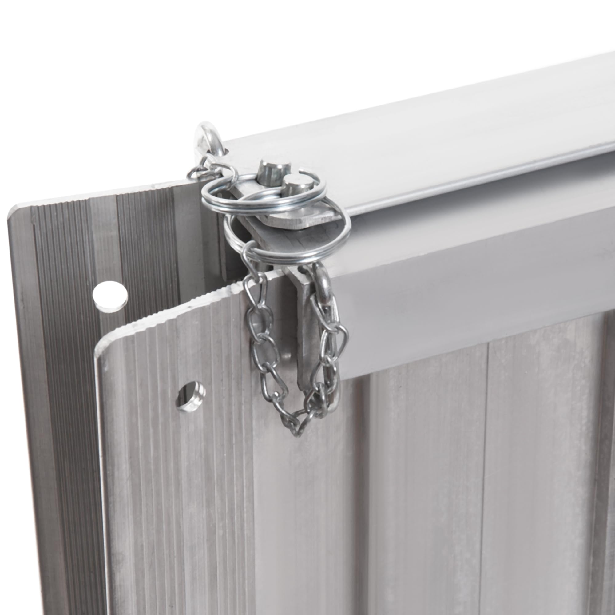 HOMCOM Rampe de Fauteuil Roulant Pliable Antidérapante 61x74 cm | Rampe de Chargement Sablage, Alliage d'Aluminium, Bordures de Sécurité, Stickers Réfléchissants, Charge Max. 270 Kg
