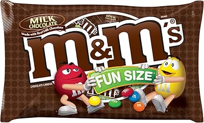 M&M'S Milk Chocolate Candy Fun Size 10.53-Ounce Bag