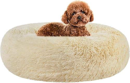 Cama para perro, camas relajantes para perros, camas redondas para mascotas para gatos o perros medianos y grandes, cama para gatos con forma de