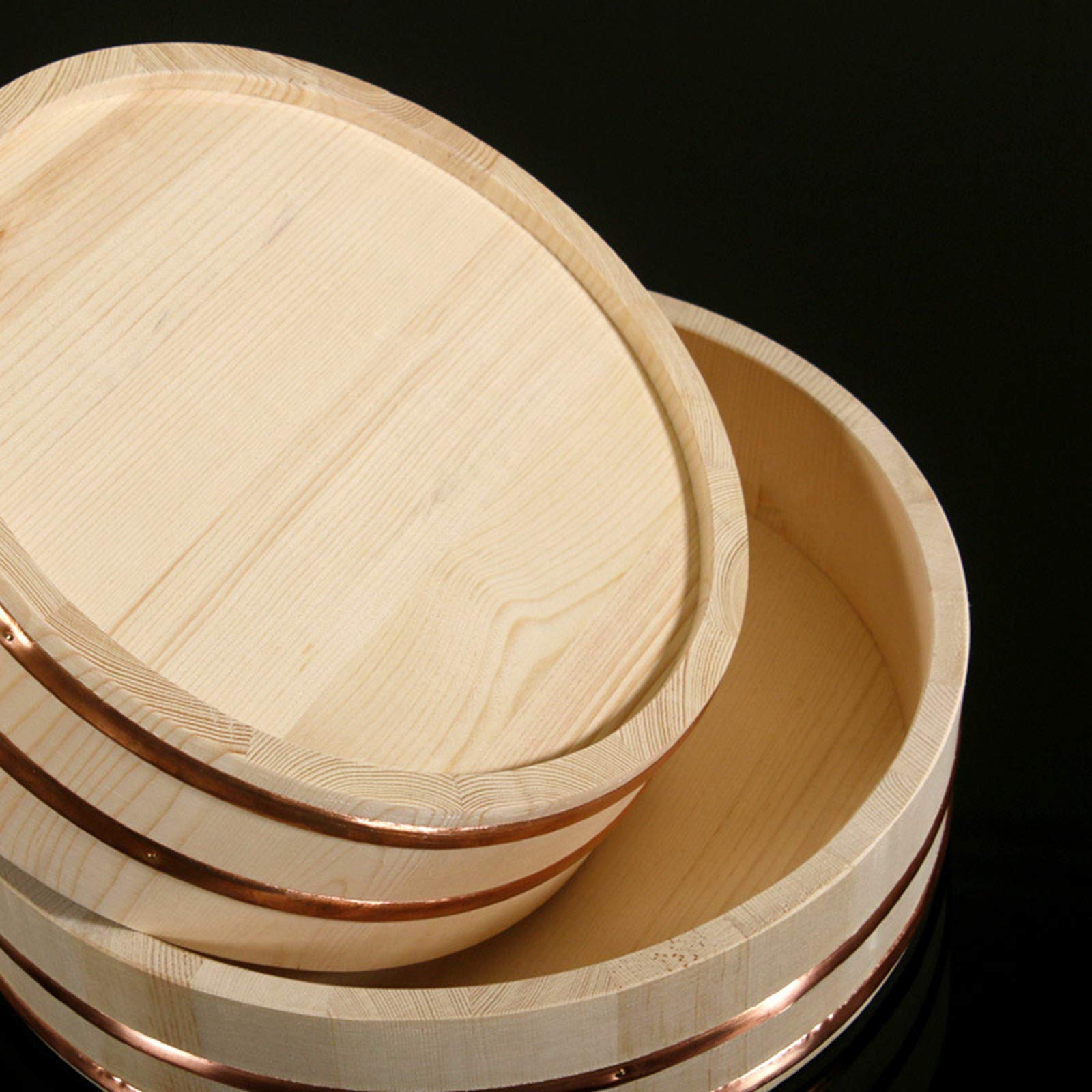 Duża drewniana miska do ryżu do sushi Hangiri - średnica 72 cm / 28 cali wanna do mieszania ryżu do domu kuchni sushi oke