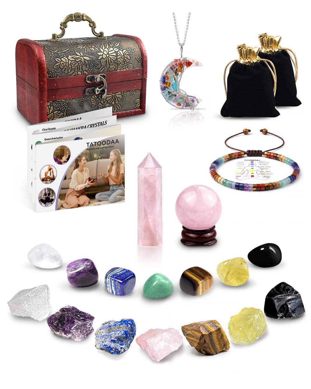 Amazon.com: Crystals and Healing Stones Set, Chakra Healing