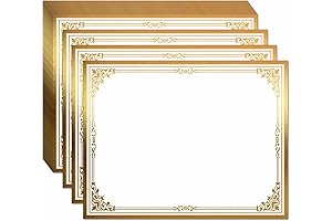 Gold Certificate Paper for Professional Recognition