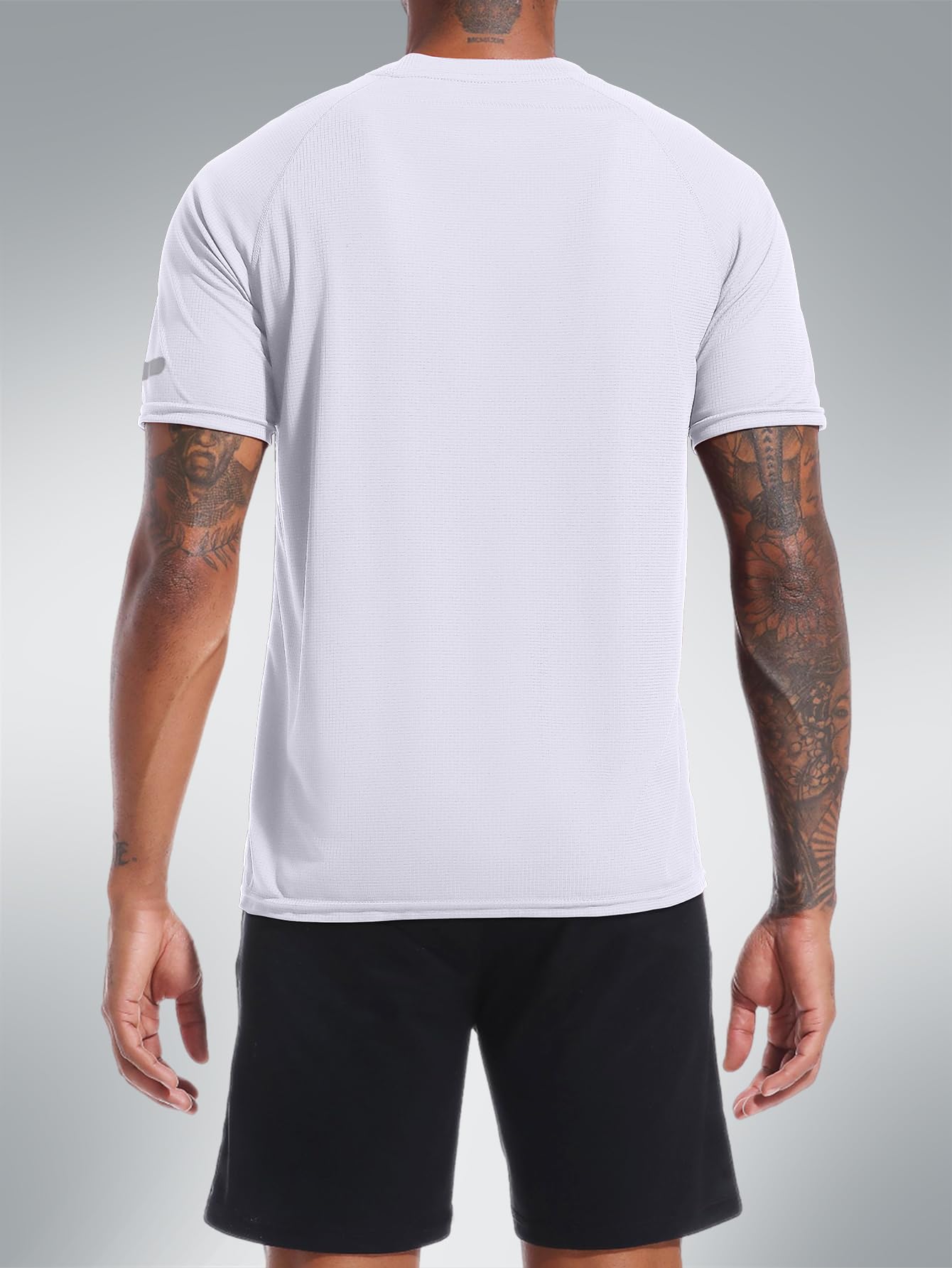 Holure Uomo 3 o 5 Confezioni di Magliette Sportive a Manica Corta Traspiranti e ad Asciugatura Rapida Camicia Fitness per Corsa e Allenamento