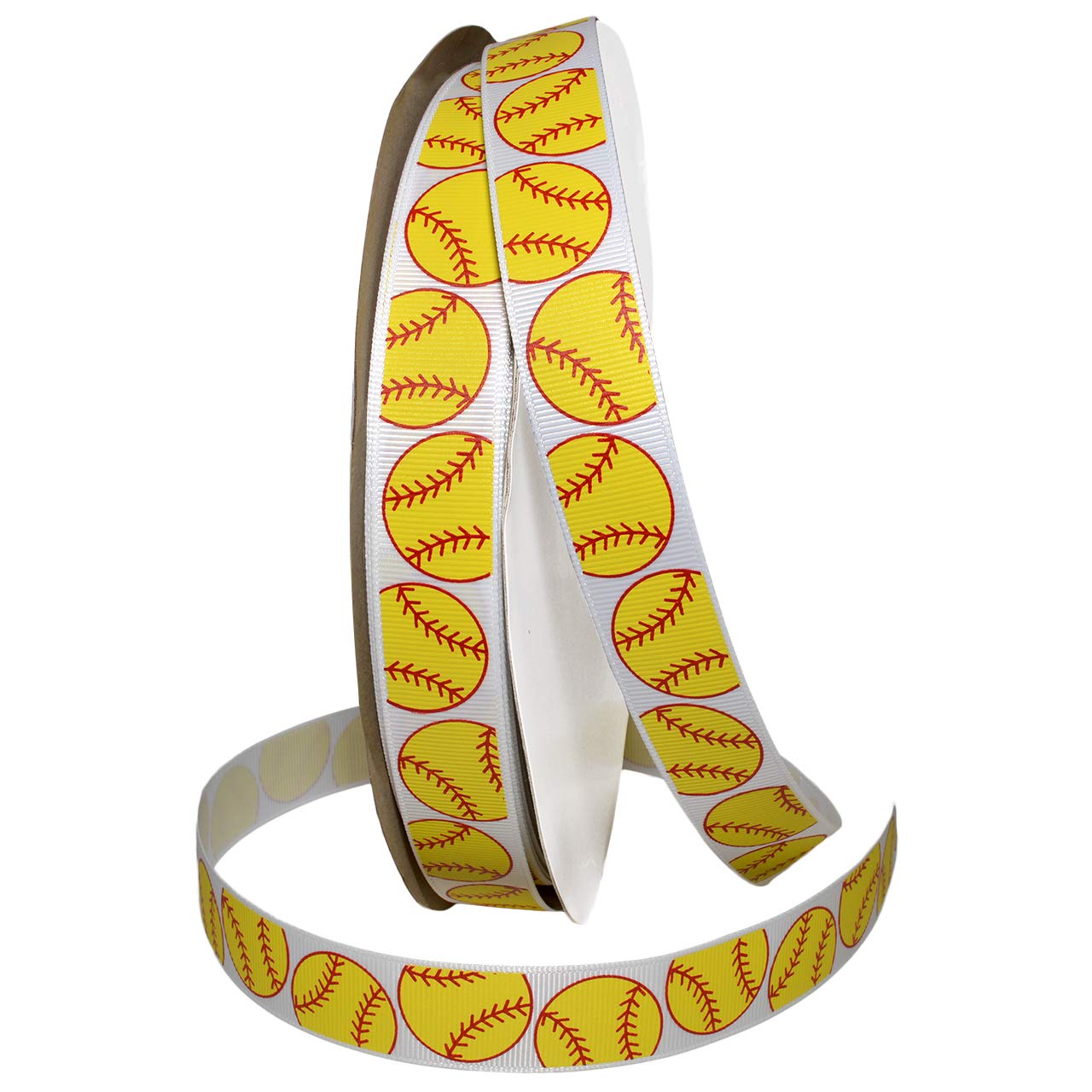 Ruban de softball jaune en tissu Morex Ribbon 4220 de 2,2 cm x 91,4 m