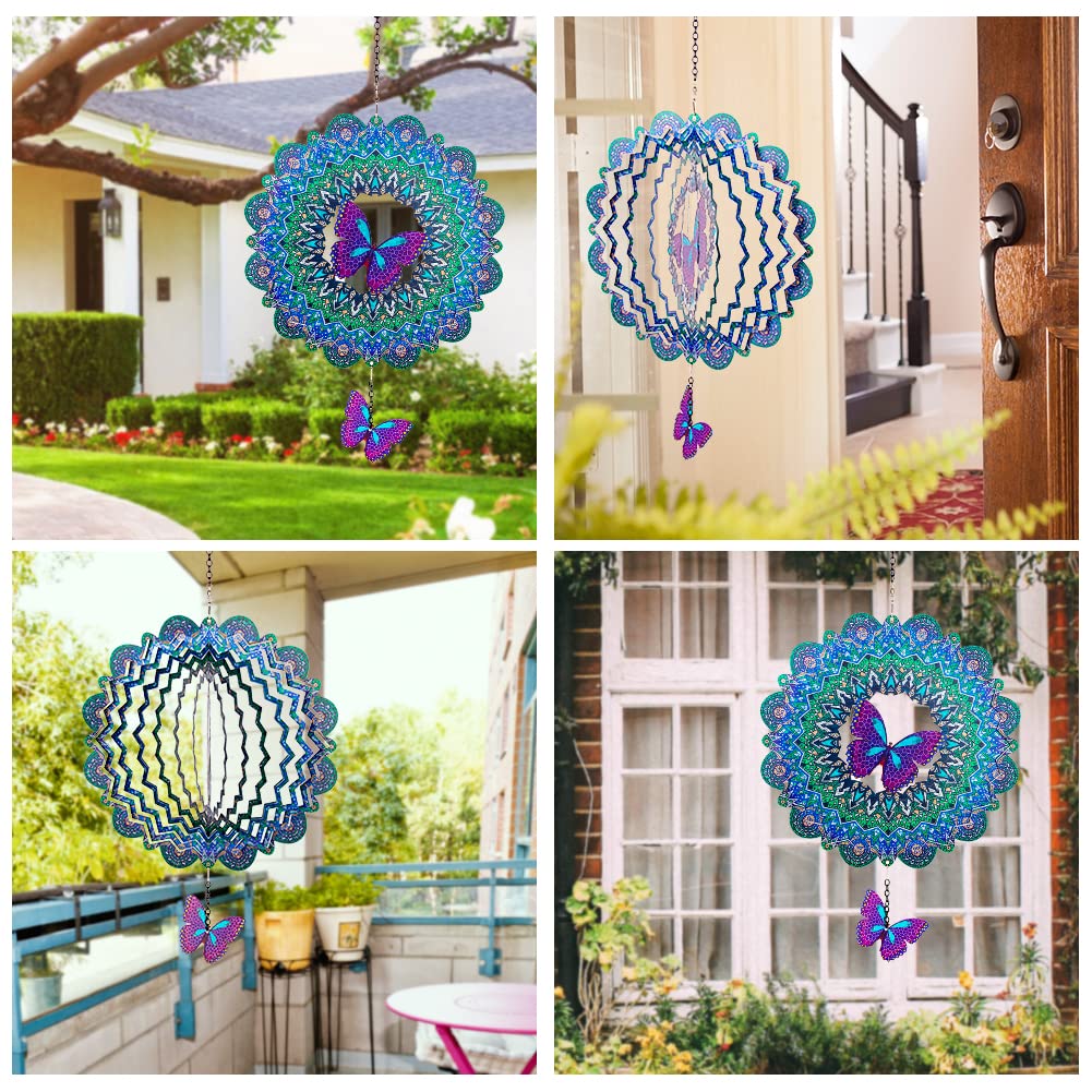 Girandola a vento a forma di girasole / 8 pollici / decorazione