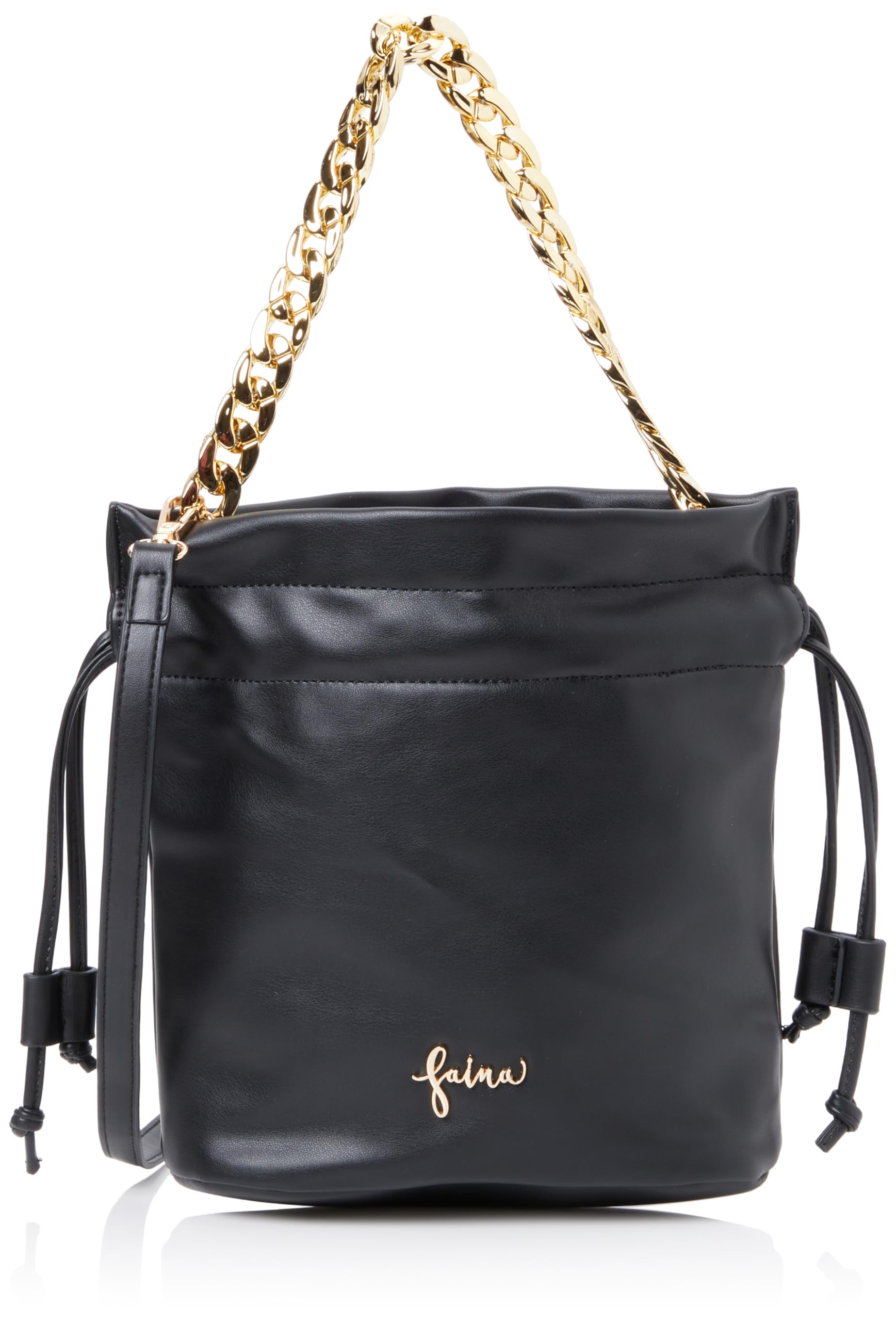 NALLY Women's Pouch Bag Handbag with Shoulder Strap, Black, One Size