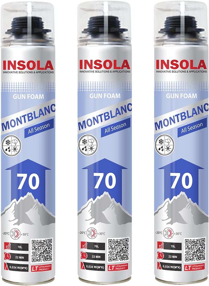 Mousse expansive pistolable Toutes Saisons INSOLA Aérosol de 870 ml — free download
