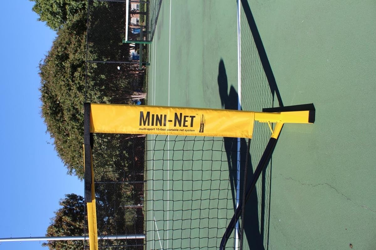 Oncourt Offcourt Quick Start Mini-Net Portable Tennis Net - 10' Wide with Carry Bag | Adjustable Height 30-64 inches | Indoor/Outdoor : Sports & Outdoors