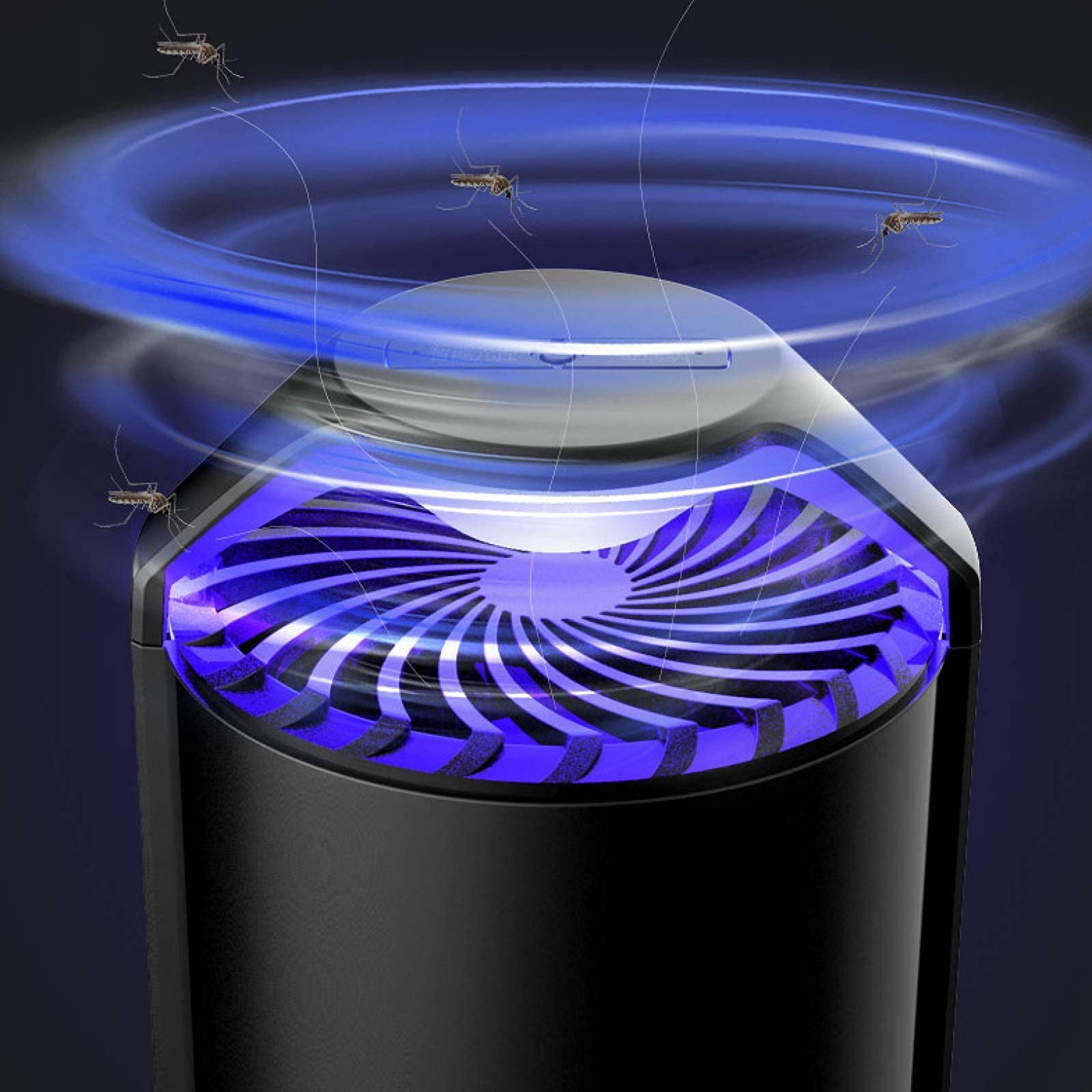Lámpara Eléctrica Antimosquitos, Lámpara Eléctrica Ultravioleta para Matar Moscas De 1200 V, Luz Antimosquitos para Interiores, Trampa para Mosquitos con Enchufe USB, Trampa S, Moscas, Mosquitos, Po