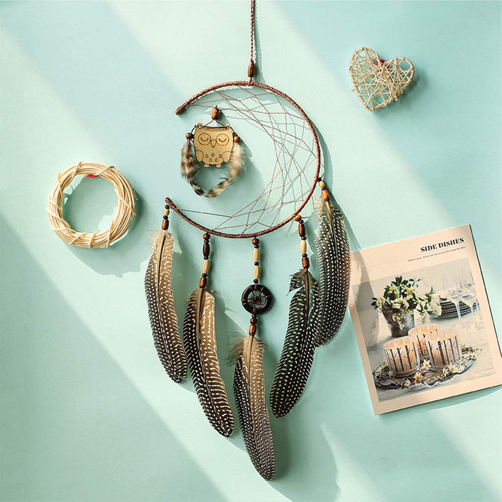 UNTERING Metal Dream Catcher Moon Hoop for DIY Handmade Dreamcatcher Macrame Accessories