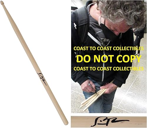 Miniatura 2 de Simon Phillips Judas Priest drummer signed Drumstick COA proof autographed star