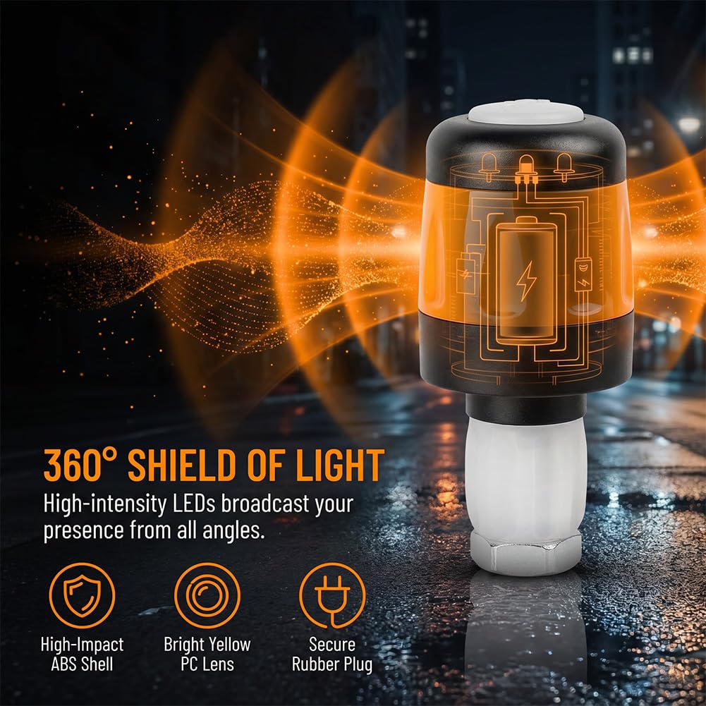 e Scooter Blinker nachrüsten Set, Blinker e Scooter, blinkers e Scooters nachrüsten, LED Handlebar Light Waterproof Electric Scooters Handlebar Plugs for Xiaomi Turn and Segway Ninebot