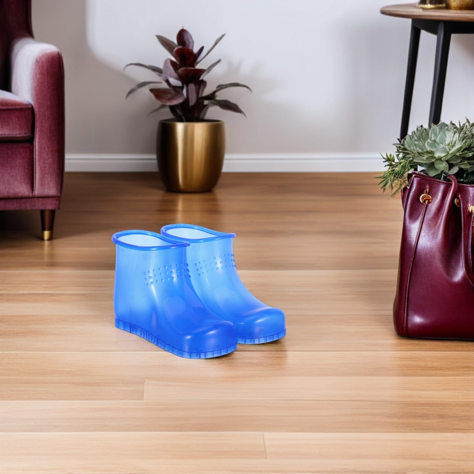 Mipcase Massage Fußbadestiefel Groß aus Kunststoff Isoliert und Tragbar Fußbad für Zuhause Spa Fußbäder für Erwachsene und Senioren