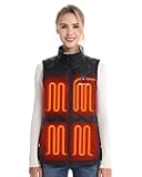 Women's Heated Down Vest with Battery Pack, 90% Duck Down Lightweight Electric Vest for Hiking Hunting Camping