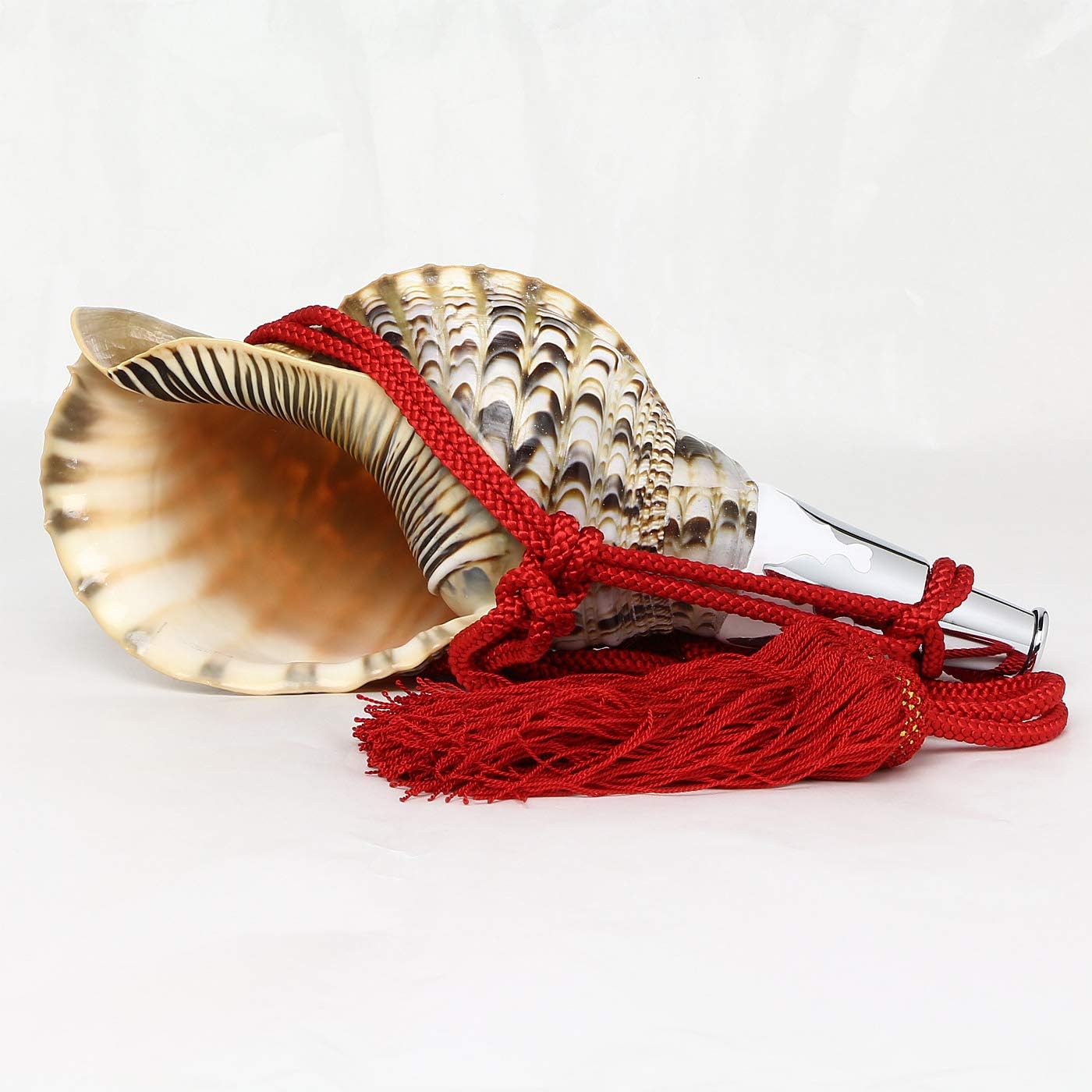 伊勢 宮忠 法螺貝 ほら貝 楽器 笛 歌口付き 真言宗タイプ 12インチ No 72