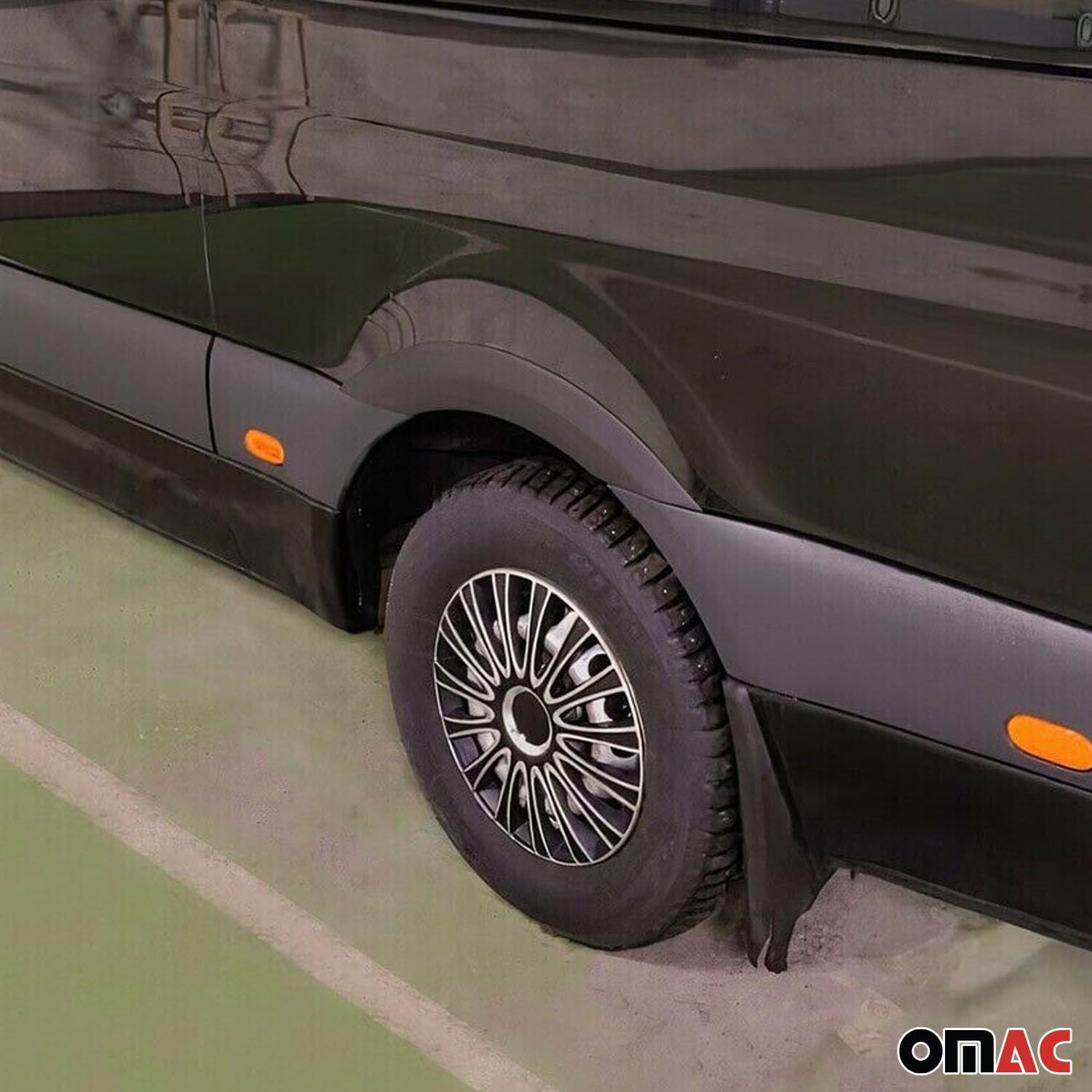 OMAC Fender Flares Wheel Protector for Mercedes Sprinter W907 910 2019-2025 Black 4 Pcs