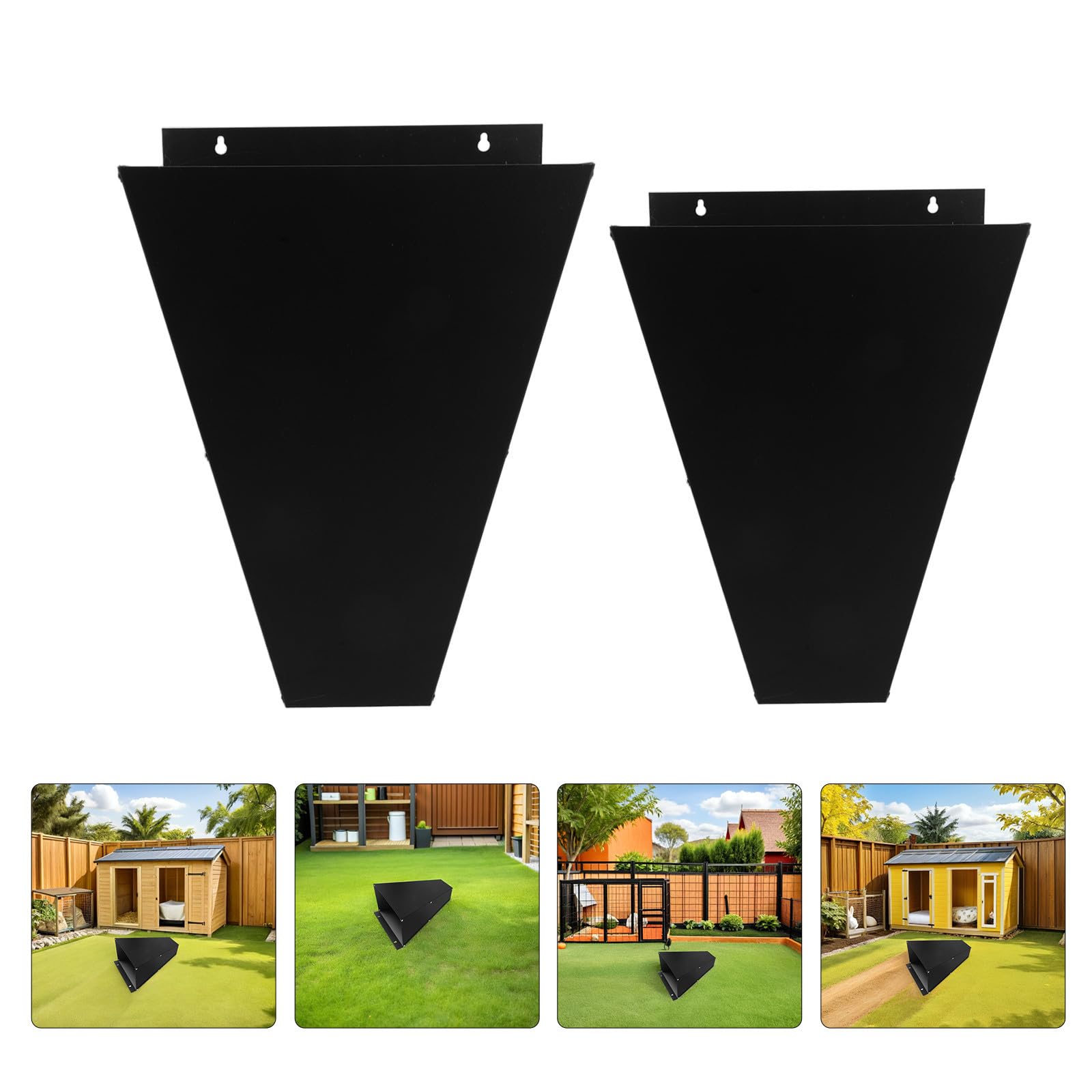 Cono de Sacrificio 2 Piezas Negro de Acero Inoxidable para Aves y Compatible con Procesamiento en Granjas Avícolas