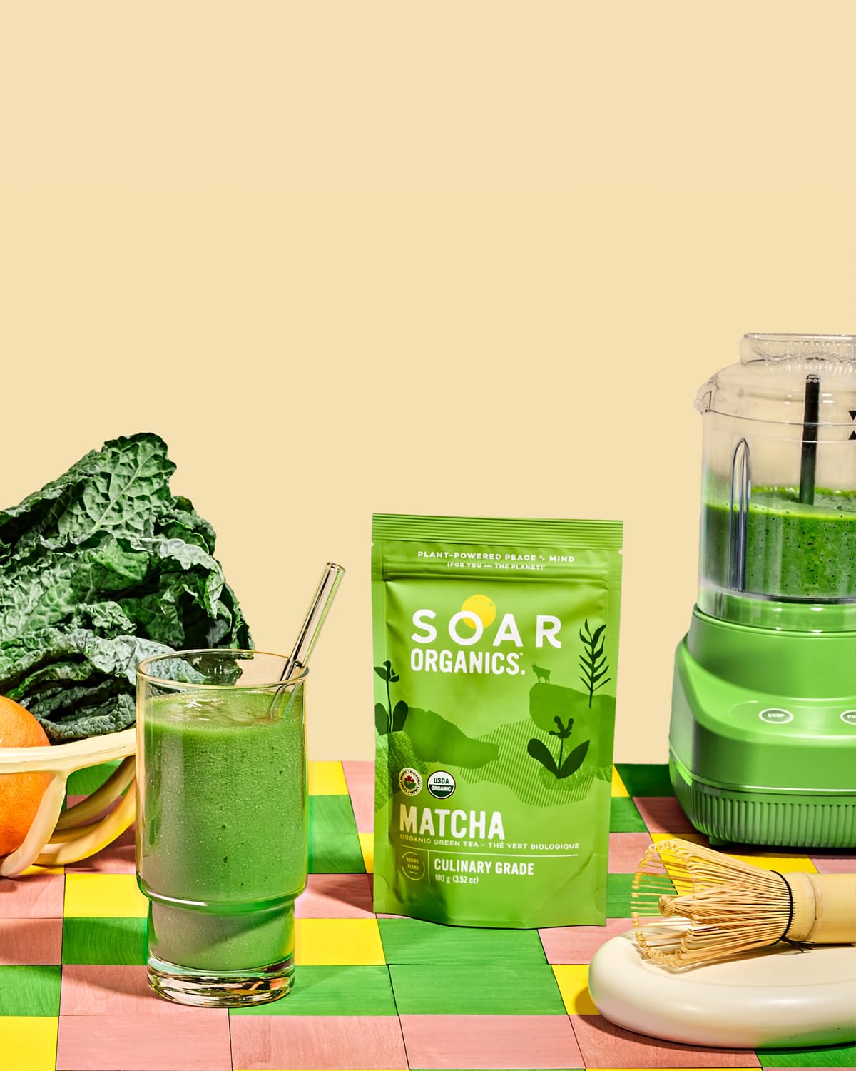 Soar Organics - Culinary Grade Matcha Green Tea Powder - Authentic Japanese Origin - For Lattes Smoothies Baking — view 4