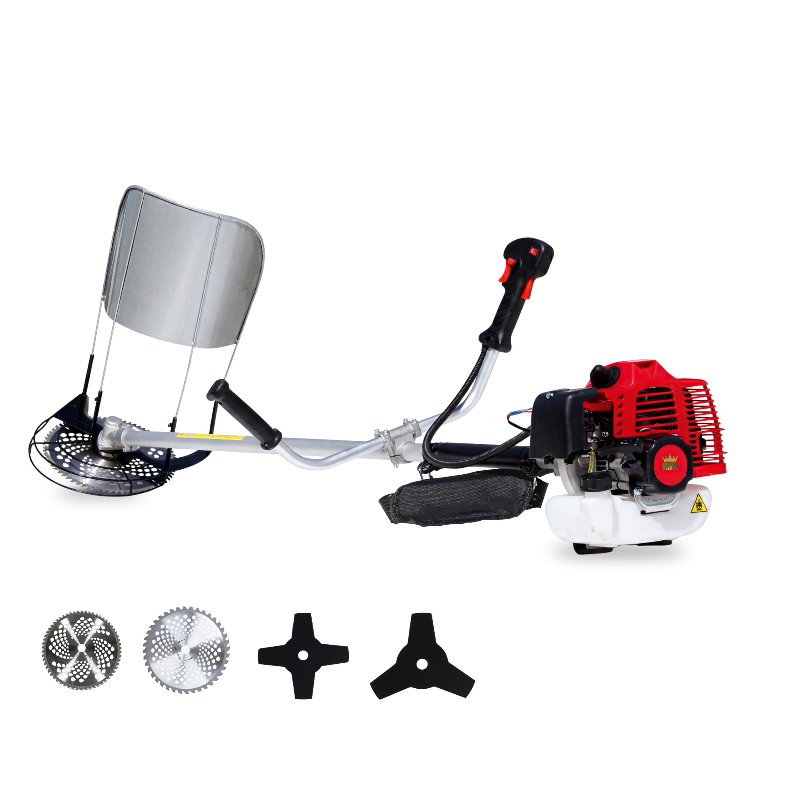 RBW Brush Cutter Machine 35CC 4 Stroke Petrol Sidepack Grass Cutter Machine for Garden & Agriculture, Heavy Duty Weed Cutter with 40 Teeth Blade, Tap & Go| Lawn Grass Trimmer with 1 Year Warranty-image-25