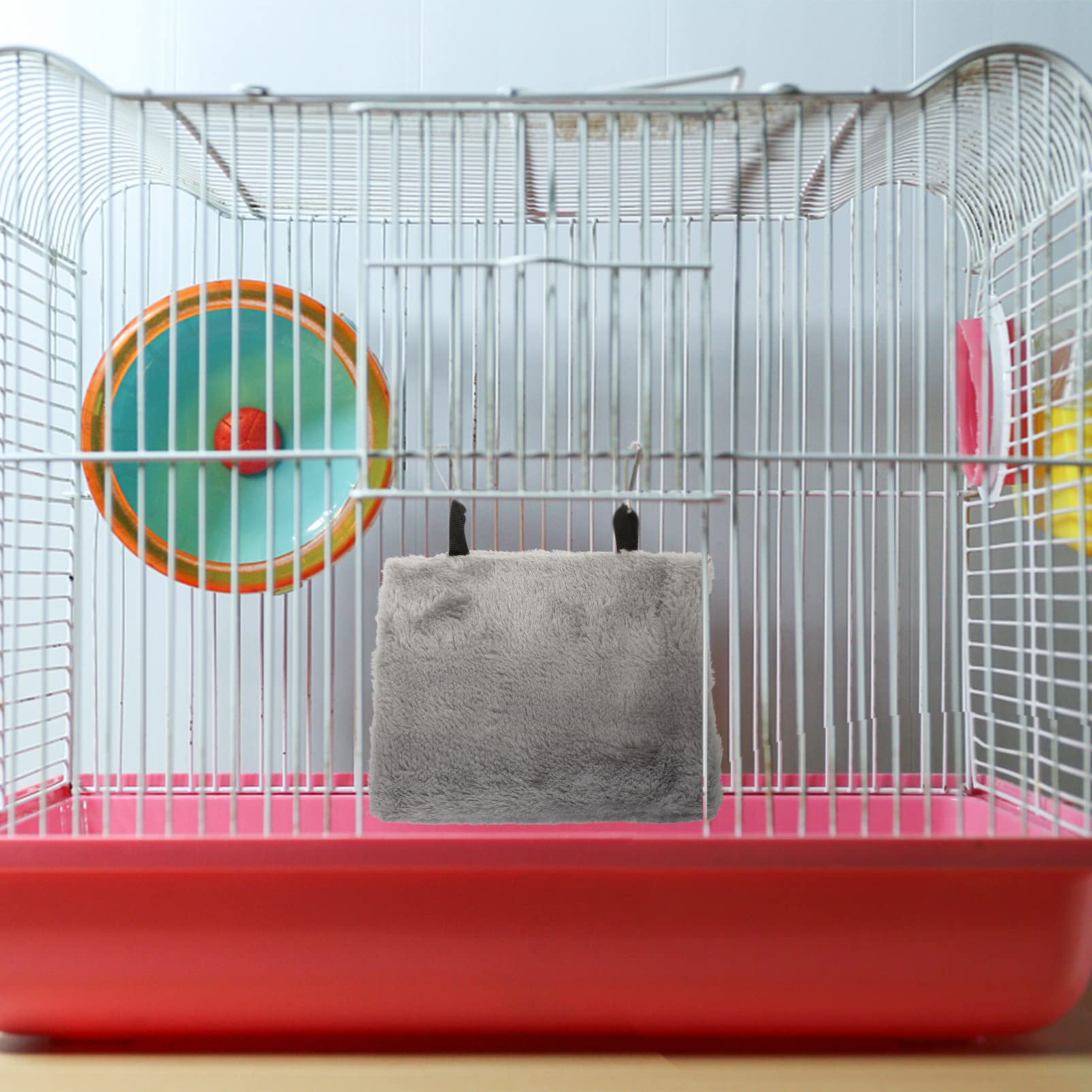 POPETPOP 5pièces Hamac Suspendu pour Oiseaux Nid Douillet Peluche pour Perruches Et Petits Animaux Lit Chaud Et Confortable pour Oiseaux à Suspendre pour Canaris Et Hamsters