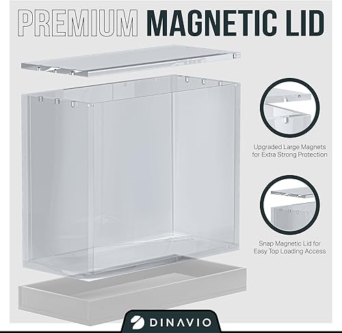 Miniatura 4 de Elite Trainer - Caja de acrílico para exhibición, estuche de Pokémon para ETB, tarjetas no incluidas, caja magnética acrílica de alta calidad con