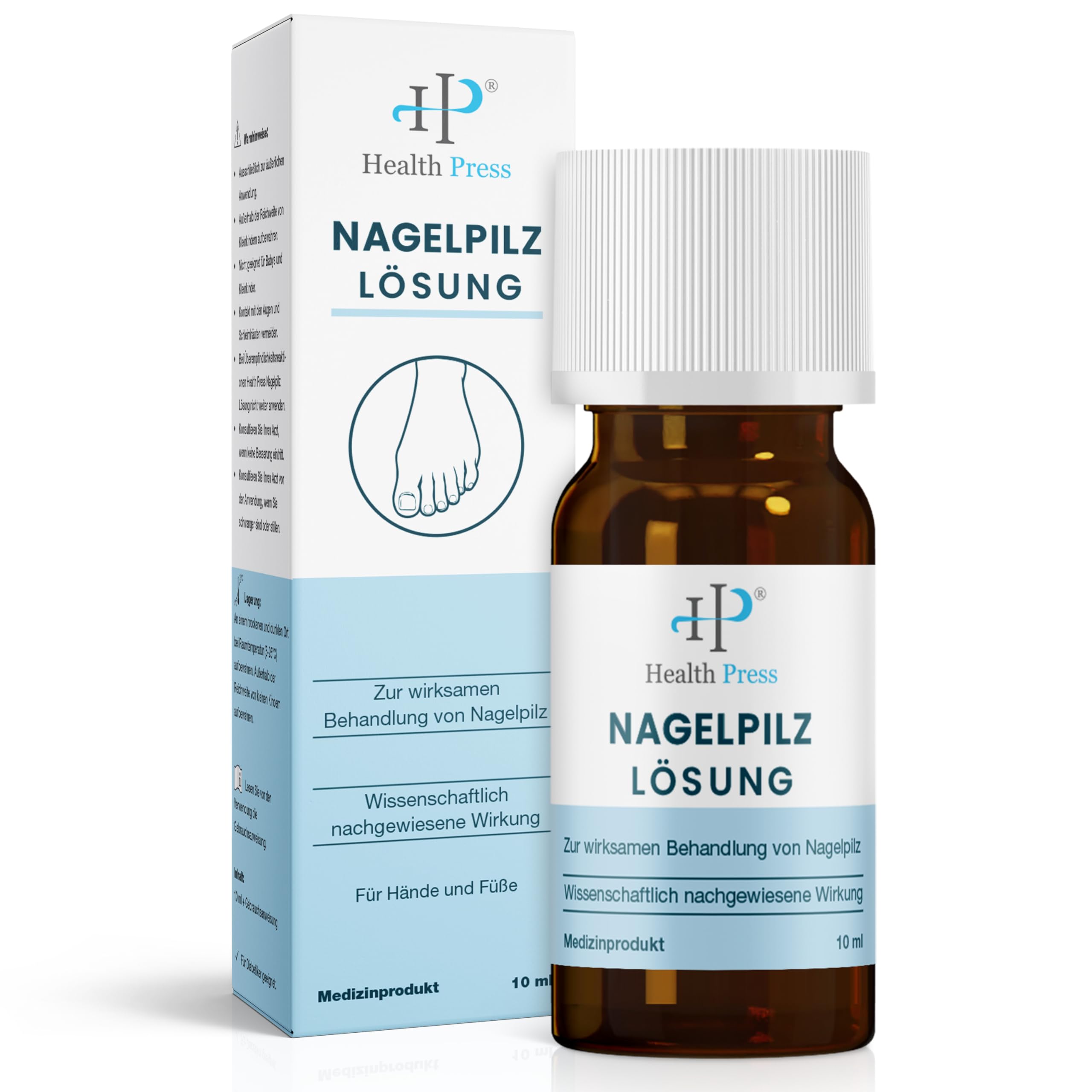 Nagelreparaturlack Gegen Nagelpilz & Brüchigkeit - 30 Ml, Für Zehen- Und Fingernägel, Mit Pflegenden Inhaltsstoffen
