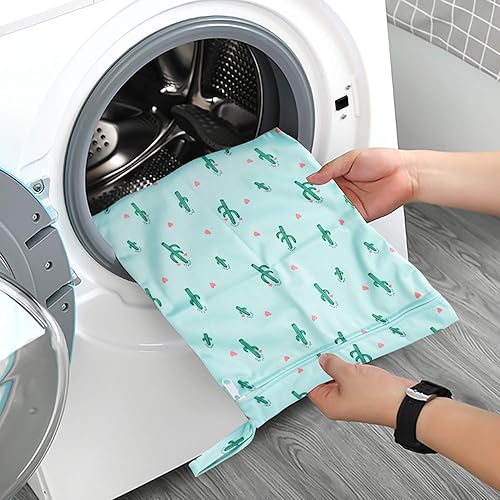 Vista 5 de R HORSE 5 bolsas impermeables reutilizables para pañales de tela para bebé con 2 bolsillos con cremallera, bolsa de verano para viajes, playa