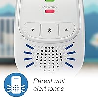 Vista 8 de Monitor digital para bebés VTech Safe & Sound, Monitor con dos unidades para padres, paquete de de 1, Blanco