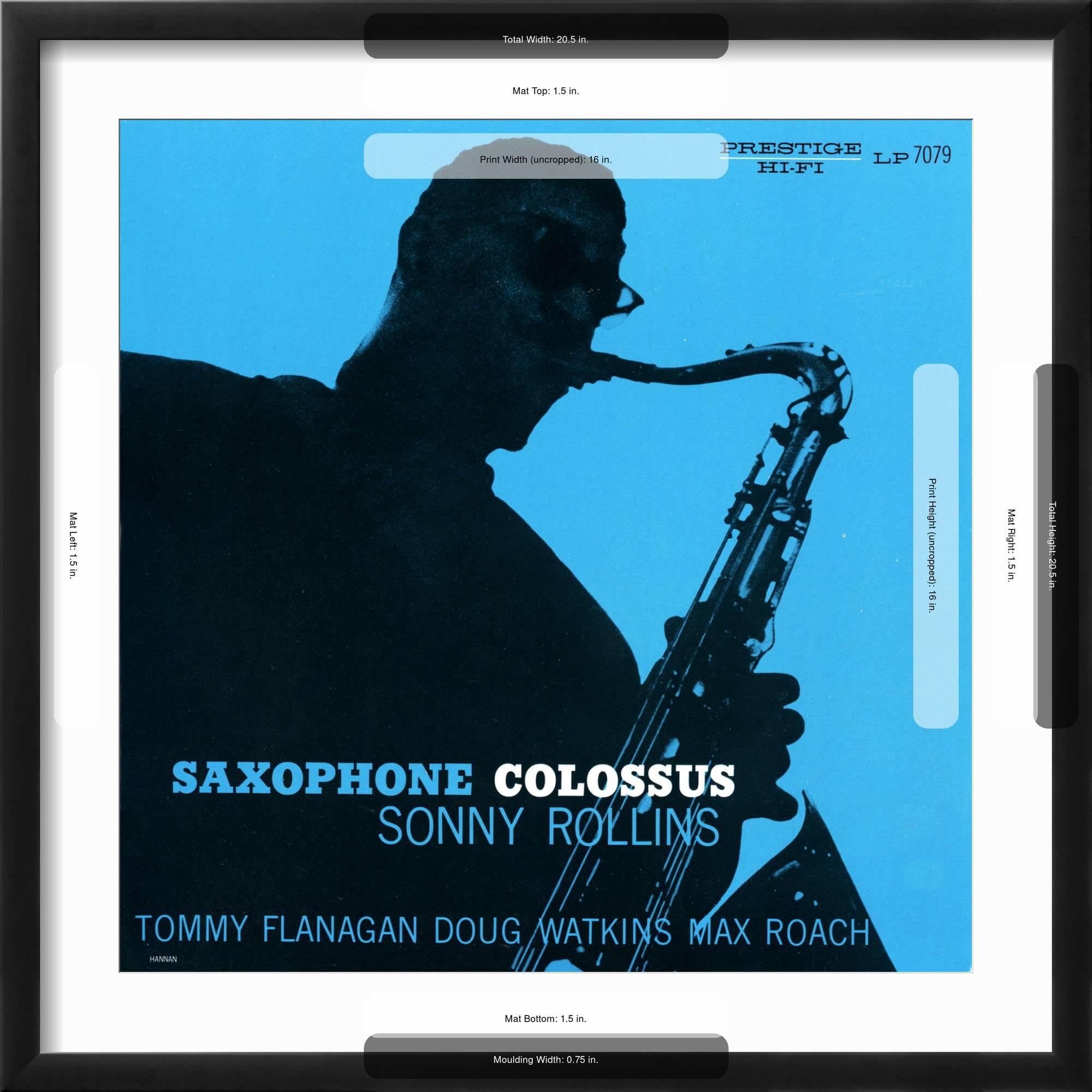 Amazon.com: AllPosters Wall Art Print Sonny Rollins - Saxophone