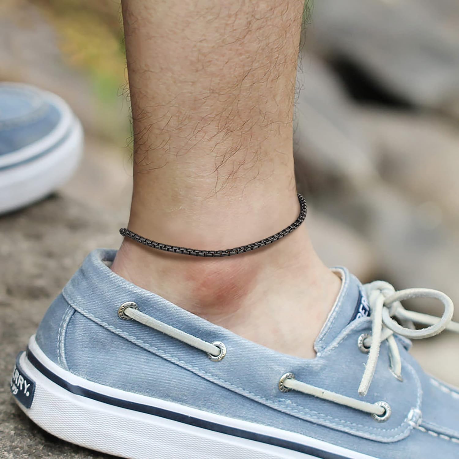 PROSTEEL Stainless Steel Chain Anklets for Women, Silver/Gold Tone, Ankle Bracelets Hypoallergenic, 8-10.5 Inch Adjustable, Come with Box - Image 3