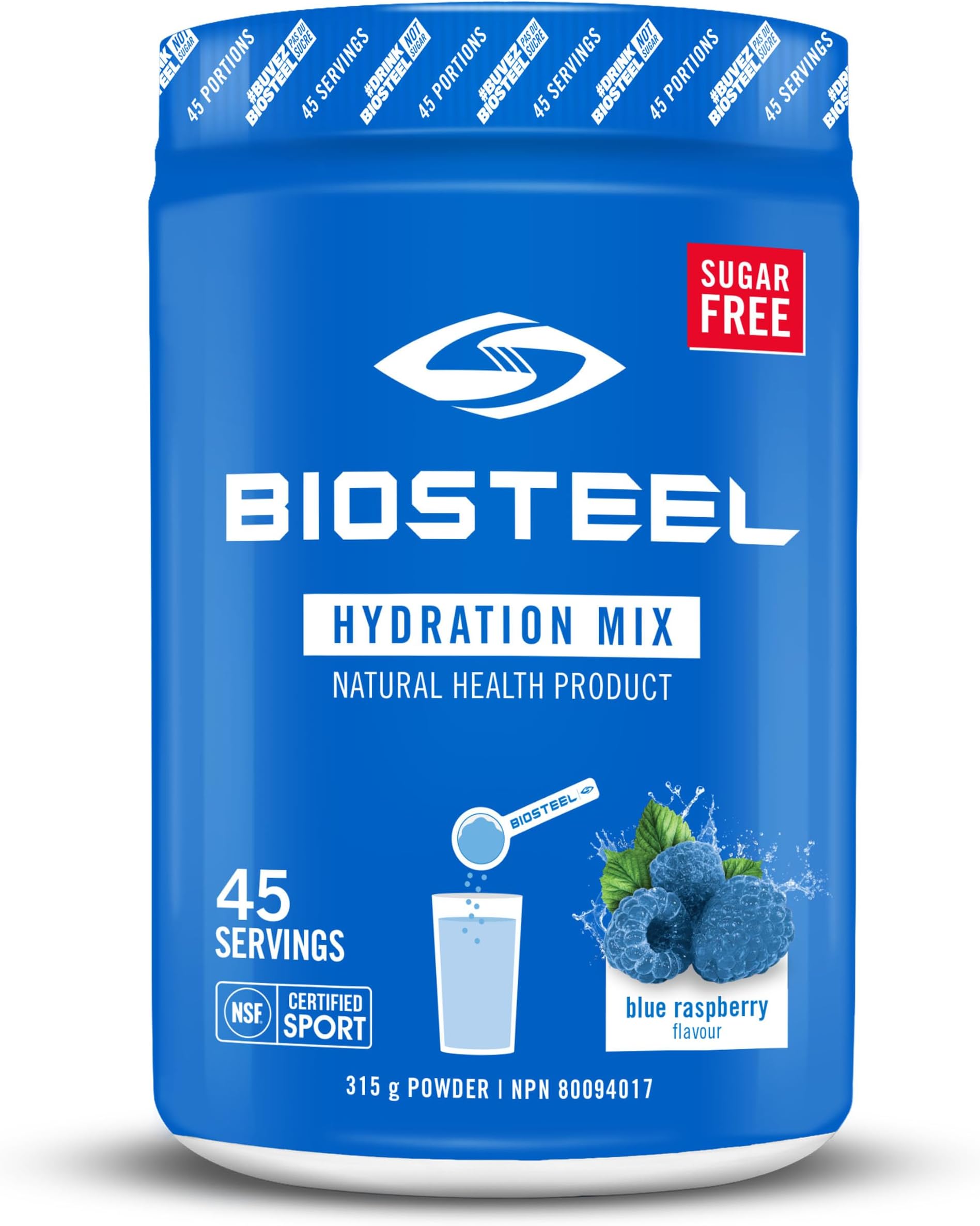 Biosteel Hydration Mix, Blue Raspberry, 315 g