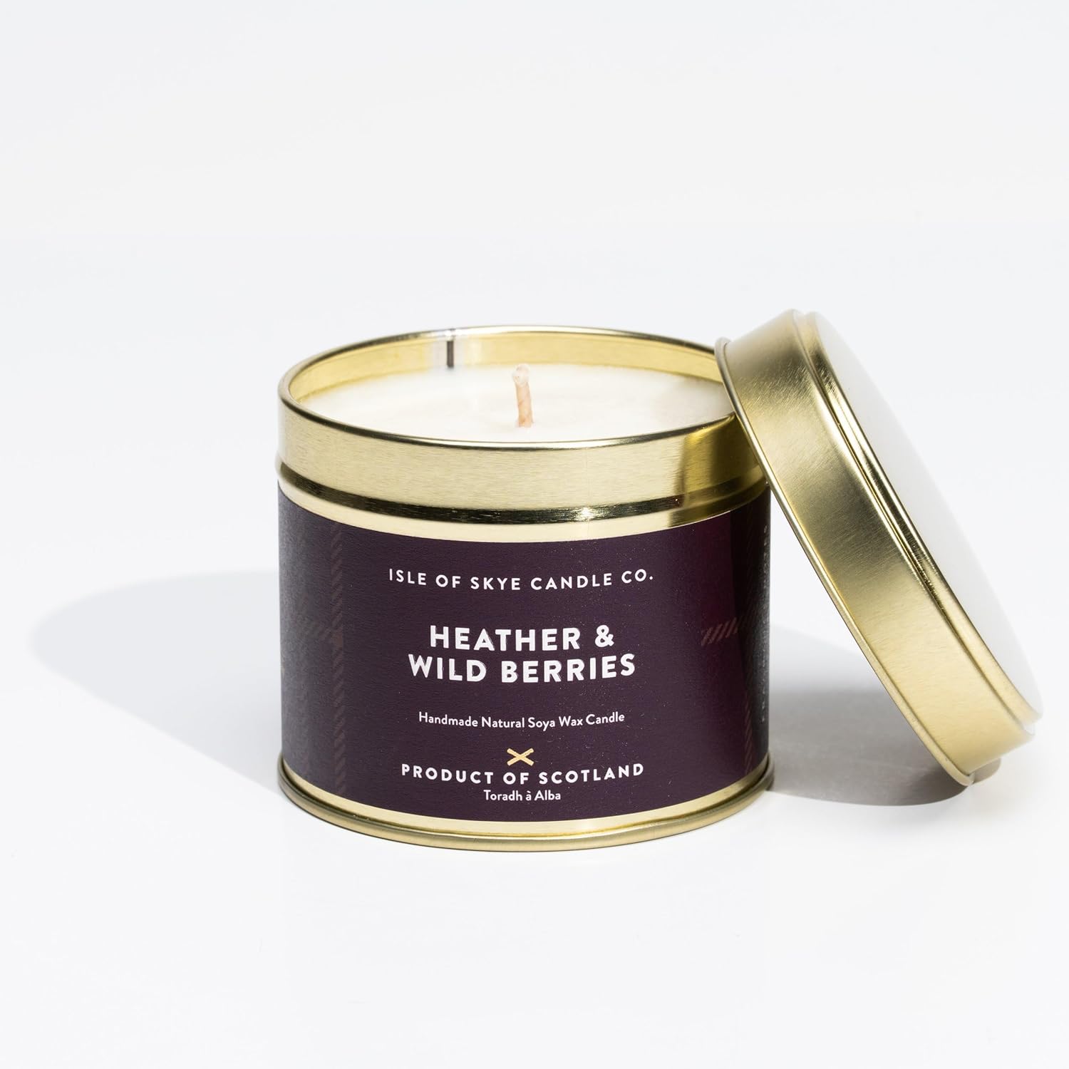 Isle of Skye Candle Soy Scented Tin Candle, 40 Hour Burn Time, Made with Soy Wax and Essential Oils, Travel Size (Scottish Bluebell)