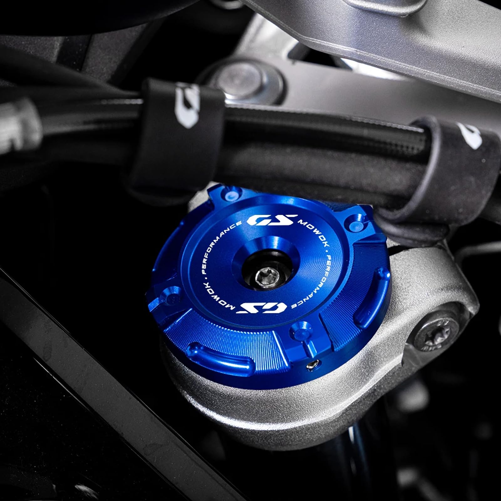 Per B&MW R1300GS R 1300 GS R 1300GS ADVENTURE ADV 2024 2025 Accessori Moto Tappo Ammortizzatore Copriforcella Anteriore Trim Cap Forcella GS1300 (Blu)