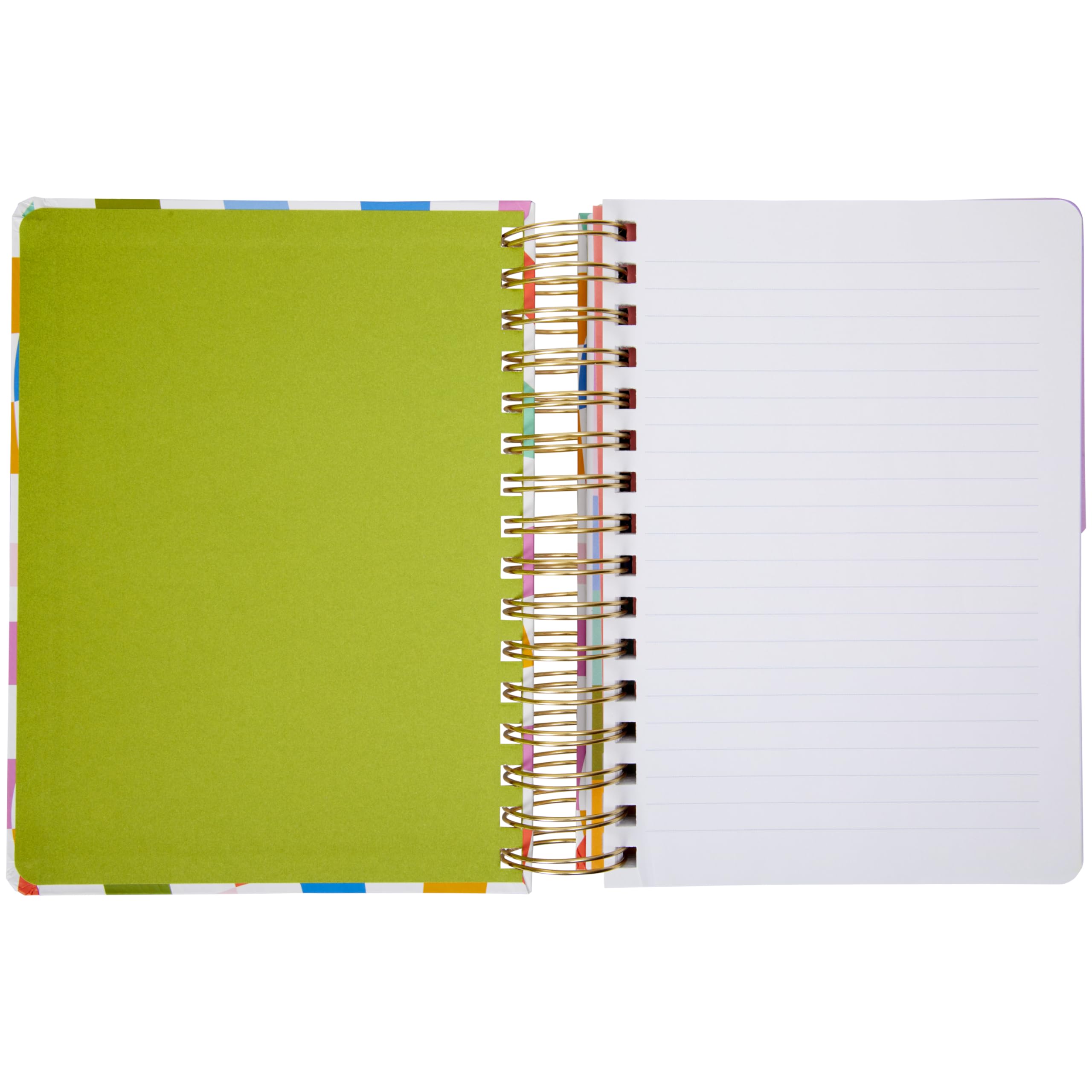 C.R. Gibson MJN2-25500 Signature Checkerboard Twin Wire 3-in-1 blanko, Punktraster und liniertes Tagebuch mit 480 Seiten, 21,6 x 21,6 cm, mehrfarbig