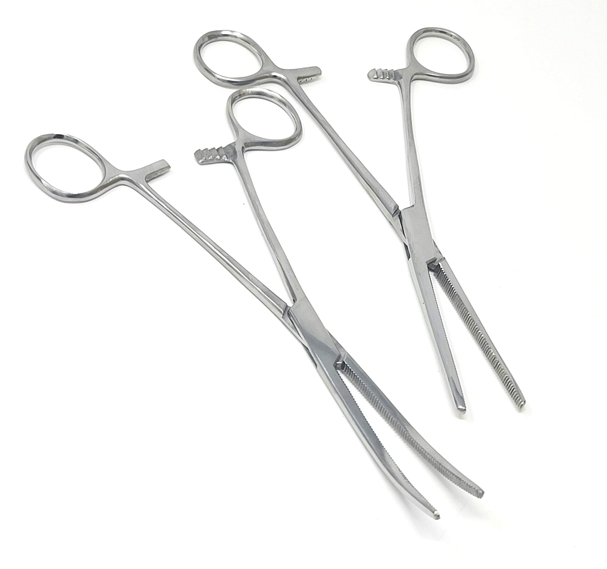 2 Pc 8" Locking Straight & Curved Stainless Steel Hemostat Forceps Set Ideal for EMT, Firefighter, Dental, Hobby, Fishing, Electronics, Pruning, Taxidermy + More — Amazon image 8