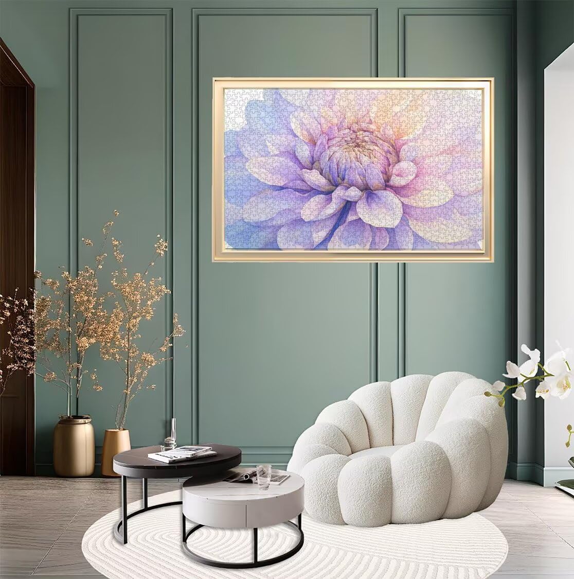 Puzzle Fleur Puzzle 6000 Pieces Adultes Paysage, Défi Impossible Jigsaw Jeu, Unique Attrayant Défi Jeu Idéal pour Les Loisirs en Famille, Adolescents Les Hommes Et Les Femmes - Coffret Cadeaux L-53