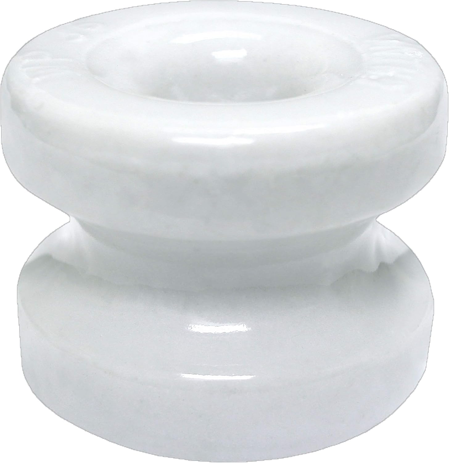 Zareba WP36 Large Ceramic Corner Post Insulators for Electric Fence Wood Posts - 10 Pack, High-Tensile Compatible