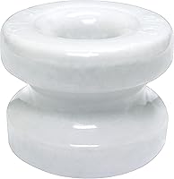 Zareba WP36 Large Ceramic Corner Post Insulators for Electric Fence Wood Posts - 10 Pack, High-Tensile Compatible