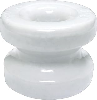 Zareba WP36 Large Ceramic Corner Post Insulators for Electric Fence Wood Posts - 10 Pack, High-Tensile Compatible
