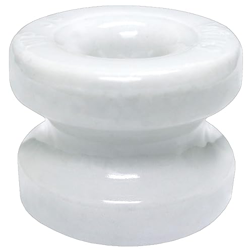 Zareba Large Ceramic Corner Post Insulator - For Wood Posts - Use With All Types of Electric Fencing - WP36 - Includes 10 Insulators